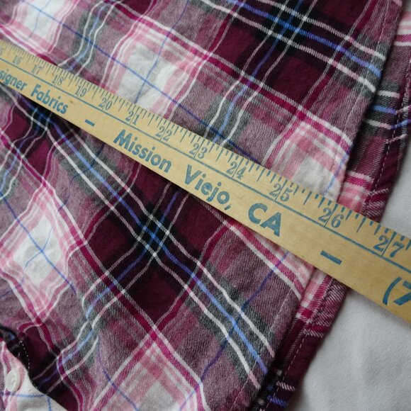 Croft & Barrow Women Plaid Button Up Top Size 1X - Picture 9 of 9